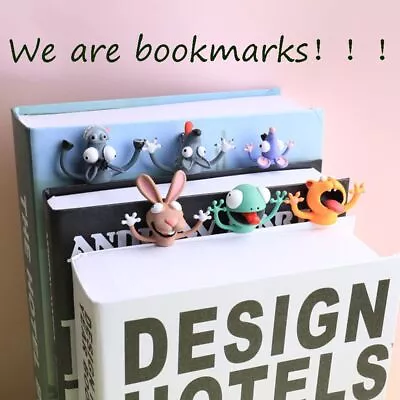 Stationery Funny Book Markers School Supplies 3D Bookmarks Cartoon Animal Style • £6.47