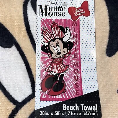 Minnie Mouse Pool Beach Towel Measures 28 X 58 In Disney Store Merch • $9.98