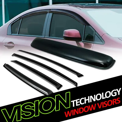 Sun Rain Wind Window Visors+Sunroof Moonroof Roof Deflector For 12-17 Focus Mk3 • $46