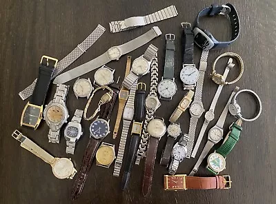 Estate Watch Lot Parts/Repair Elgin Bulova Timex Citizen Tag Seiko Hamilton • $0.99