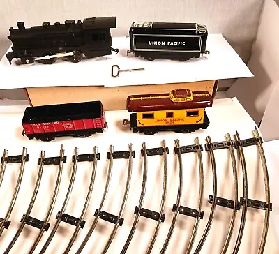  Union Pacific Mechanical Train Set - Marx Key Wind Set #526 - O Gauge -  • $9.99