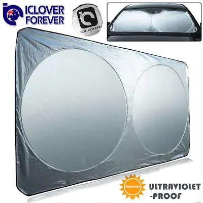 X-Large Windshield Sun Shade For Full Size Car Truck Van Foldable Window Visor • $14.99