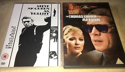 DVD Job Lot: 2 Steve McQueen Films: Bullitt + The Thomas Crown Affair • £4.99