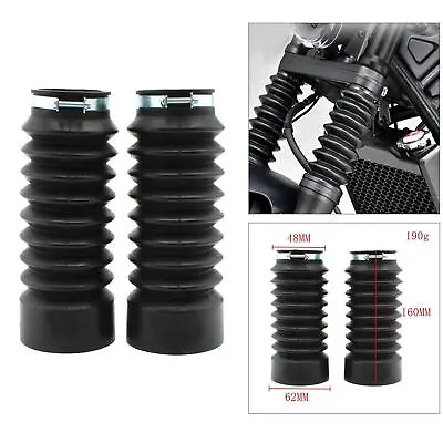 Motorcycle Rubber Front Fork Cover Shock Absorber Boots For • £18.16