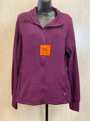 Mondetta Full Zip Jacquard Jacket Women's Size XXL Potent Purple NEW • $25.98