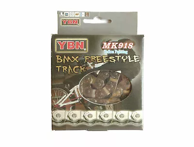 Chain YBN Single Speed Half Link 1/2x1/8 X 102L Silver MK918 • $43.95