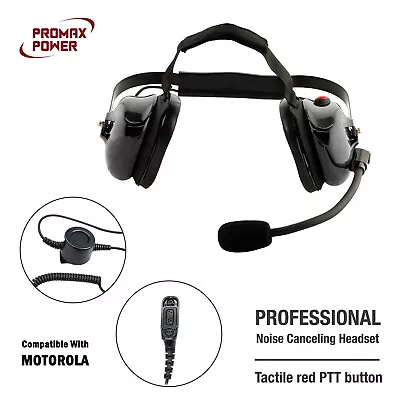 Professional Noise Cancelling Racing Headset For Motorola APX4000 XPR7580 MTP850 • $102