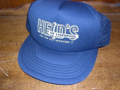 $19.99 • Buy Vintage HEID'S Of Liverpool NY Trucking Snapback Hat Mesh Back 