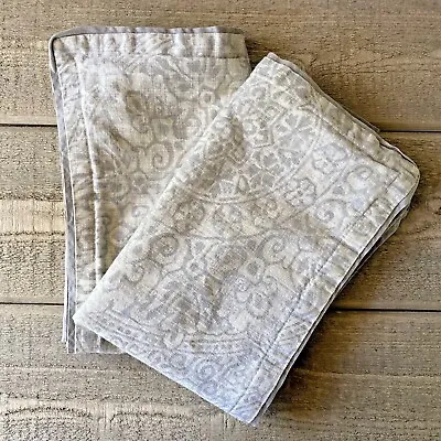 Nicole Miller Home Pillow Shams Gray Medallion Set/2 • $19.95