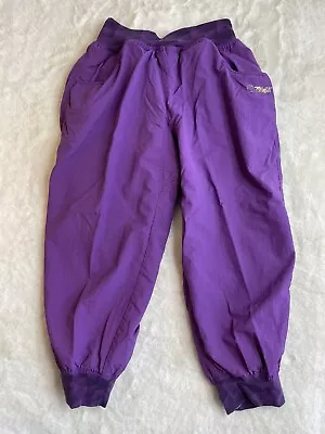 Zumba Wear Pants Women's S Cargo Leggings Harem Parachute Capri Pull-on Purple • £13.32