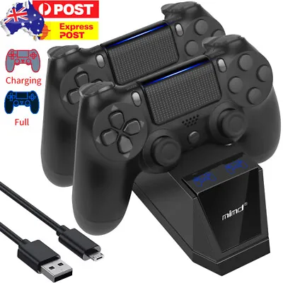 $18.99 • Buy For PS4 Playstation 4 Controller Fast Dual Charger Dock Station Charging Stand