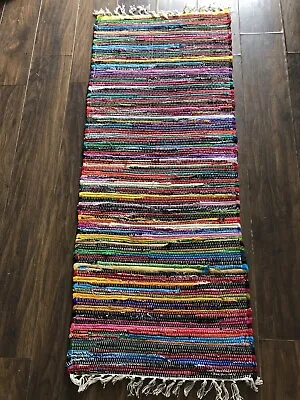 Chindi Rag Rug Runner 60cm X 150cm • £17.99