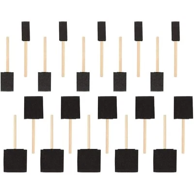 $10.99 • Buy 20PCS Foam Sponge Paint Brush Set Art Craft Stencils Graffiti DIY Oil Stain