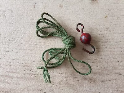 Meccano #57c Small Loaded Hook Red 1933-44 Pre War Smaller Ball With Cord • £1.75