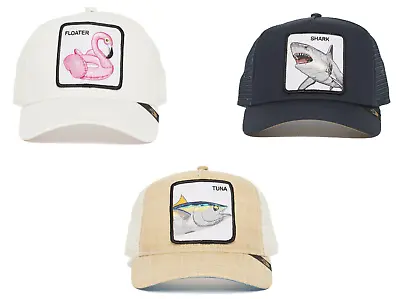 $39.99 • Buy Goorin Bros Animal Farm Snapback Trucker Hat Cap Navy Shark, Tuna, Flamingo 