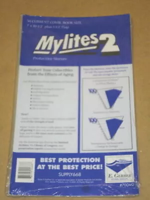 $23.74 • Buy CURRENT E Gerber 50 *MYLITES 2 COMIC MYLAR FACTORY SEALED (7  X 10-1/2 ) 700M2