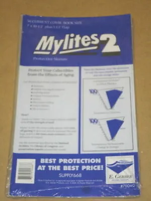 CURRENT E Gerber 50 *MYLITES 2 COMIC MYLAR FACTORY SEALED (7  X 10-1/2 ) 700M2 • $18.99