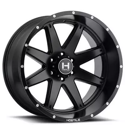 (4) 20x10 Hostile Wheels Alpha Asphalt (Satin Black) Off Road (B8) • $1708
