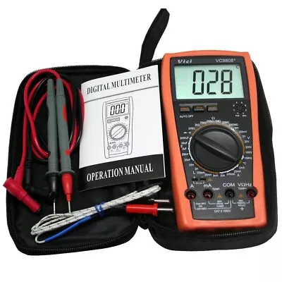 VICI VC9808+ Digital Multimeter Smart Auto Range 1000V 20A Ohm Hz Capacitance • $42.73