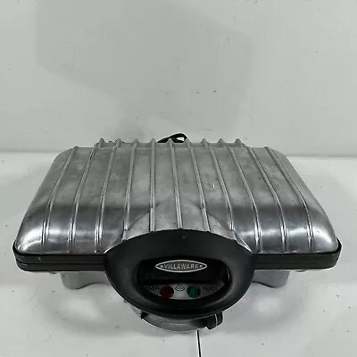 Villaware  Waffle Maker 2008 Uno Stick Waffler 1050 Watts Silver Works Great! • $39.99