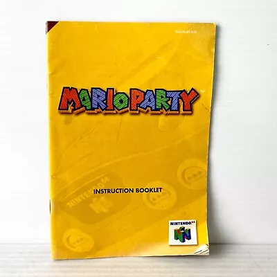 Mario Party Nintendo 64 N64 Instruction Manual - Free Postage • $19.88