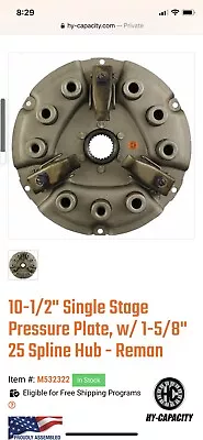 M532322 Pressure Plate Fits Massey Ferguson 135 150 235 245 • $95