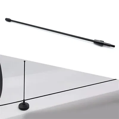 8  Sport Look Short Antenna Mast AM/FM For Ford Mustang 1979-2009 Black W/o Base • £14.39