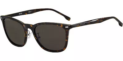 $49.99 • Buy Hugo Boss Men's Dark Havana Soft Square Sunglasses - B1290FSK-0086-IR