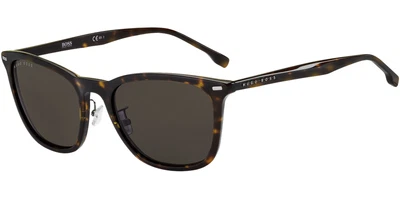 $49.99 • Buy Hugo Boss Men's Dark Havana Soft Square Sunglasses - B1290FSK-0086-IR