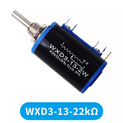 Multiturn Wirewound Potentiometer 100ohm~100K Ohm Adjustable Resistor WXD3-13-2W • $2.69