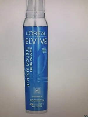4 X L'Oreal Elvive Styliste Mousse Extra Volume Firm Control 200ml • £18.99