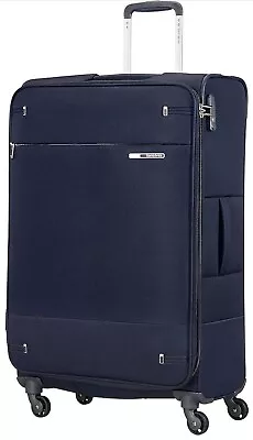 SAMSONITE Base Boost Suitcase Large 78cm Expandable BNWT Navy Blue RRP £209 • £129