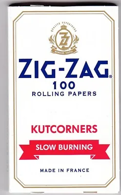 $4 • Buy Zig-zag Kutcorners Slow Burning 100 Rolling Papers 1 Pack