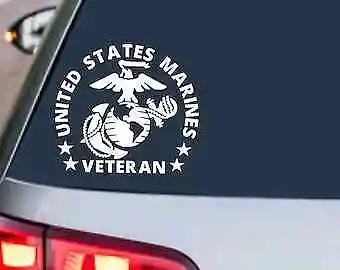 MARINE CORPS VETERAN DECAL - USMC United States Military Sticker - Car Truck SUV • $7.50