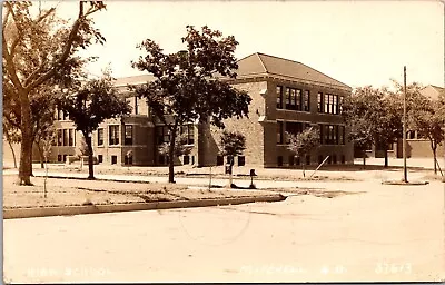 Real Photo Postcard High School In Mitchell South Dakota~138277 • $8.50