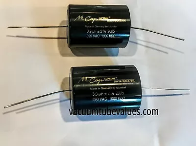 TWO Mundorf MCap Supreme Silver Gold Oil Capacitor 3.9 Uf 3.9uf 1000VDC • $209.95