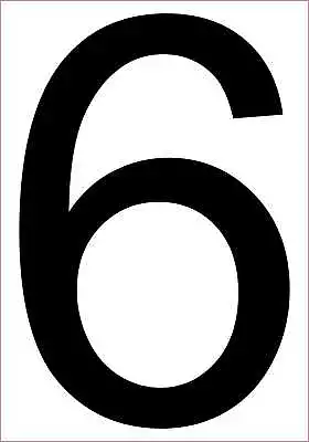 3.5in X 5in Number 6 Magnet Car Truck Vehicle Magnetic Sign • $10.99