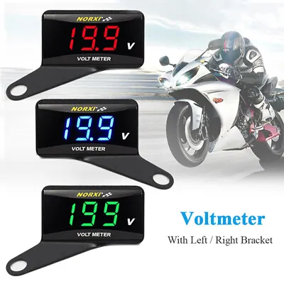 Universal Koso Motorcycle Voltmeter LED Digital Voltage Instruments Norxi Gauge • $7.28