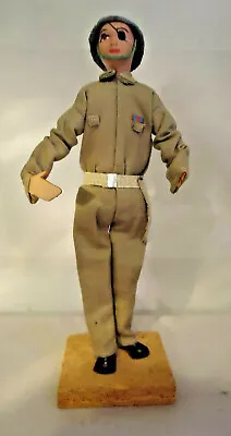 Antique Sabra Handmade Military Soldier Doll Made In Israel 7 1/2  Tall • $19.99