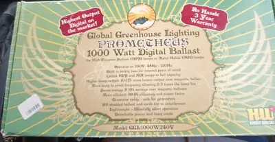 Global Greenhouse Lighting Digital Ballast 1000 Watt Model GGL1000W240V • $50