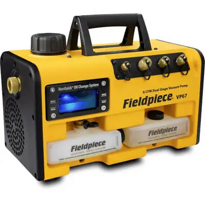 Fieldpiece VP67 6 CFM Two Stage Vacuum Pump With RunQuick Oil Change System • $470.05