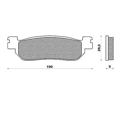 Rear Brake Pads Touring Sintered For Italjet 250 Jupiter 2002 To 2003 • $76.28