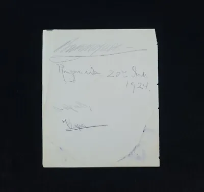 1924 Imperial Russian Royalty Signed Grand Duke Duchess Princess Royal Document • $1199.96