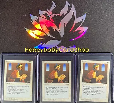 MTG Arabian Nights 1993 Piety (Light) NM X 3 Cards ARN Common Old School 93/94 • $31.49