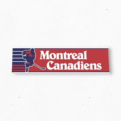 Montreal Canadiens Bumper Sticker - NHL Hockey Vintage Style Vinyl Decal 80s 90s • $12.99
