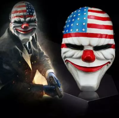 Game PAYDAY 2 The Heist Dallas Mask Resin Halloween Cosplay Props Mask • $17.59