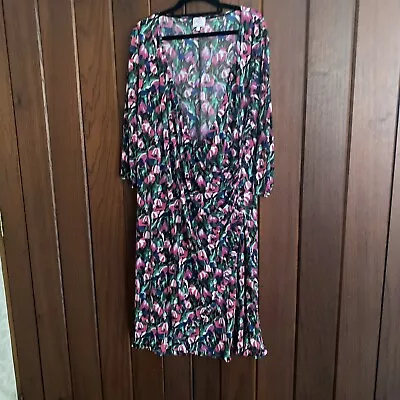 Leona+ Wrap Dress L • $10