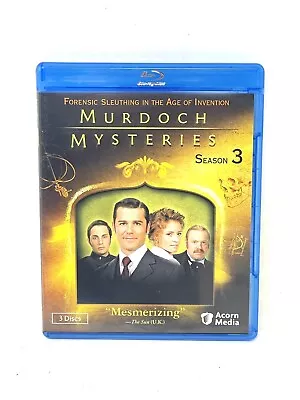 Murdoch Mysteries Season 3 (Blu-ray 2010 Acorn 3 Disc Set) • $9.99