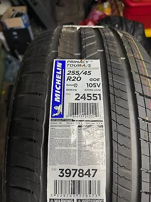 Michelin Primacy Tour AS 255/45R20 Tire Part Number 24551 Brand New  • $165