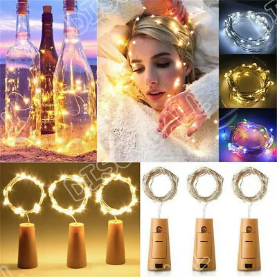 £5.49 • Buy 14Pcs 10 LED Wine Bottle Cork Fairy String Lights Wedding Decor Lamp Party Decor